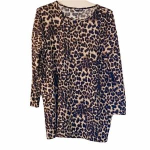 Long Sleeved Animal Print Tunic